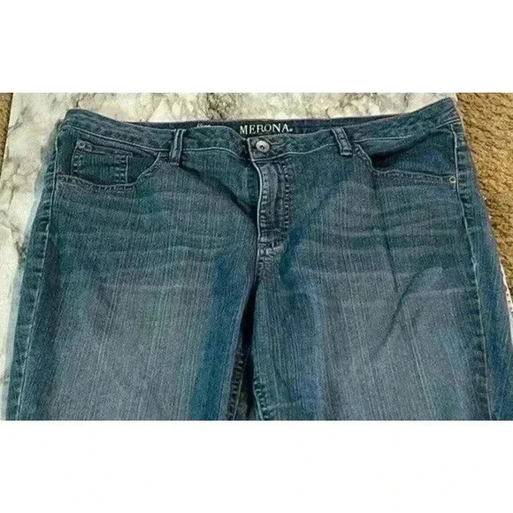 MERONA SIZE 18 R CROP PANTACOURT JEAN - Picture 1 of 5